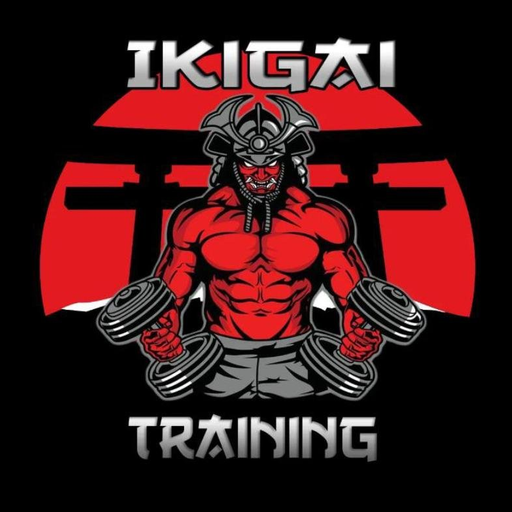 Logo de Ikigai Training: un samurái con pesas